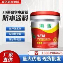 JS聚合物水泥基復合防水涂料 屋頂廚衛專用補漏防水材料現貨批發