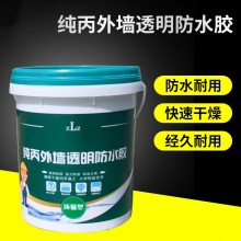 廠家供應防水透明膠 衛生間純丙材料外墻屋頂防水涂料防滲補漏?