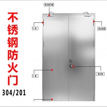 304不銹鋼甲乙級防火門隔熱子母鋼質安全通道消防門廠家批發